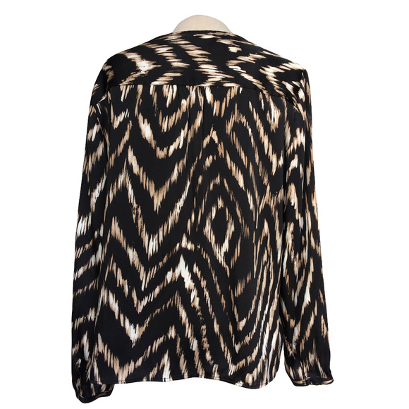 Liz Claiborne Button Down Peasant Blouse XLP - Picture 3 of 4